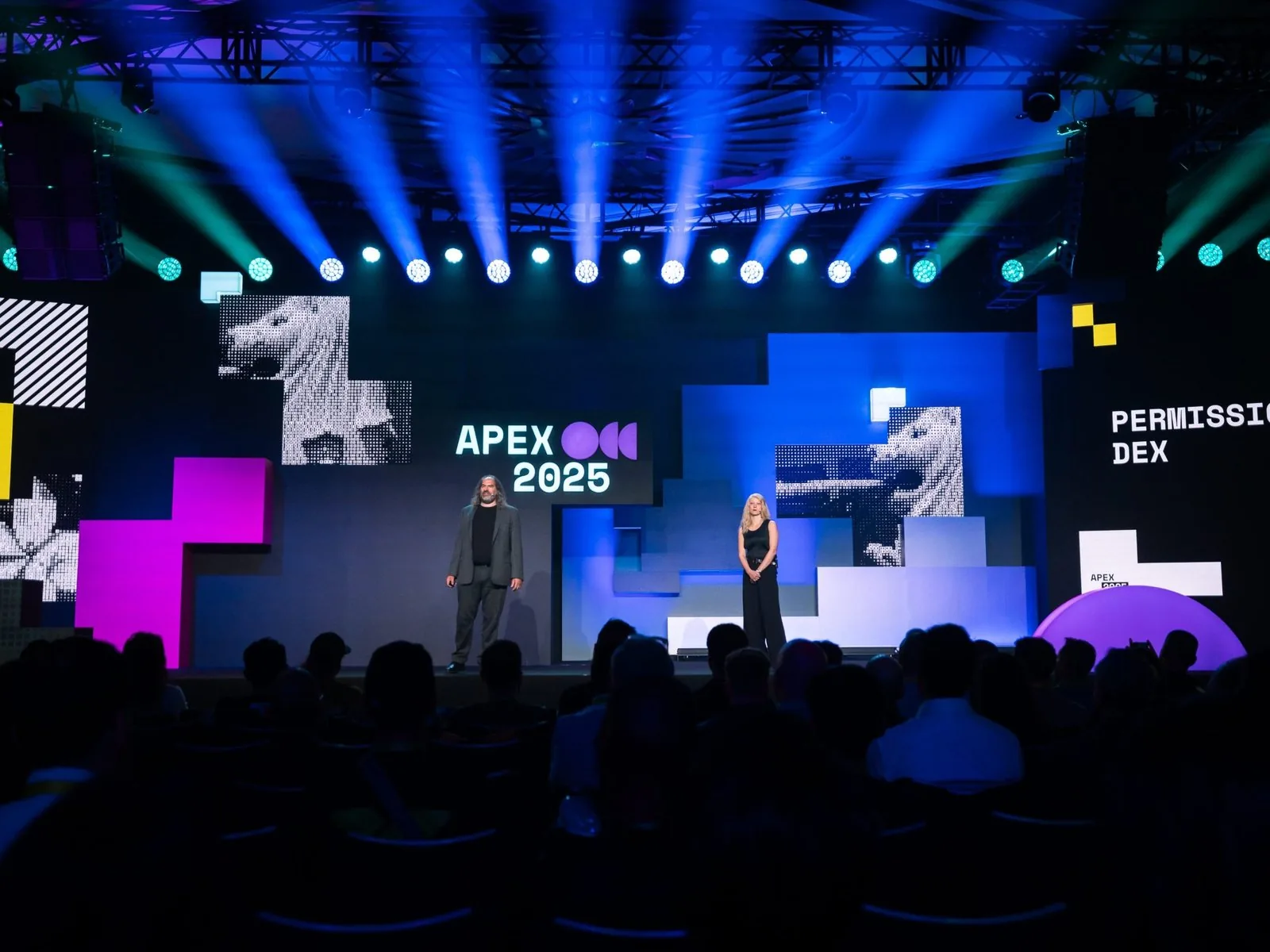 XRPL Apex 2025 keynote stage, hosted by Ripple
