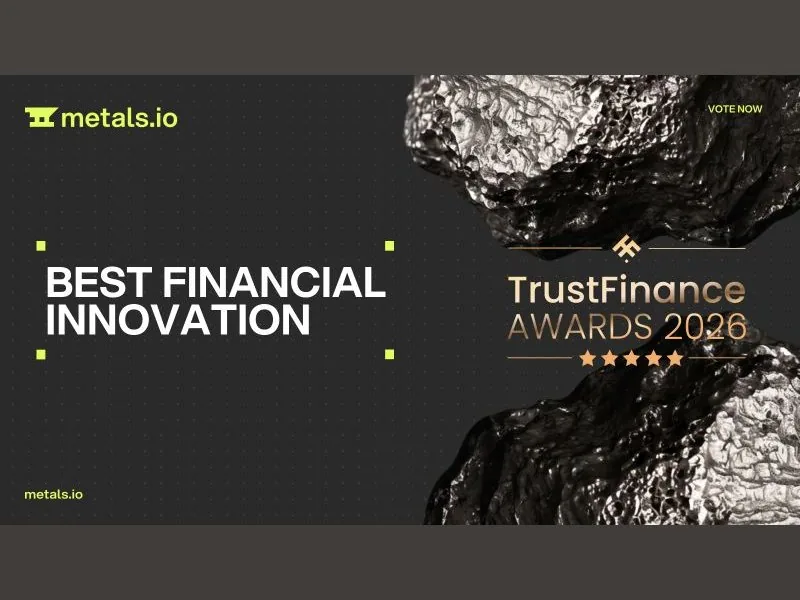 metals.io nominated for Best Financial Innovation at the TrustFinance Awards 2026
